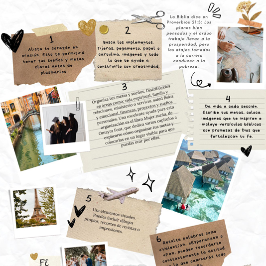 Collage de sueños en recortes